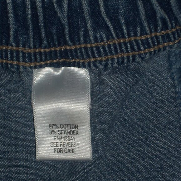 Womens Plus 3X Regular Croft & Barrow Elastic Waist Jeans Pants 2 Pockets Blue - Picture 4 of 6